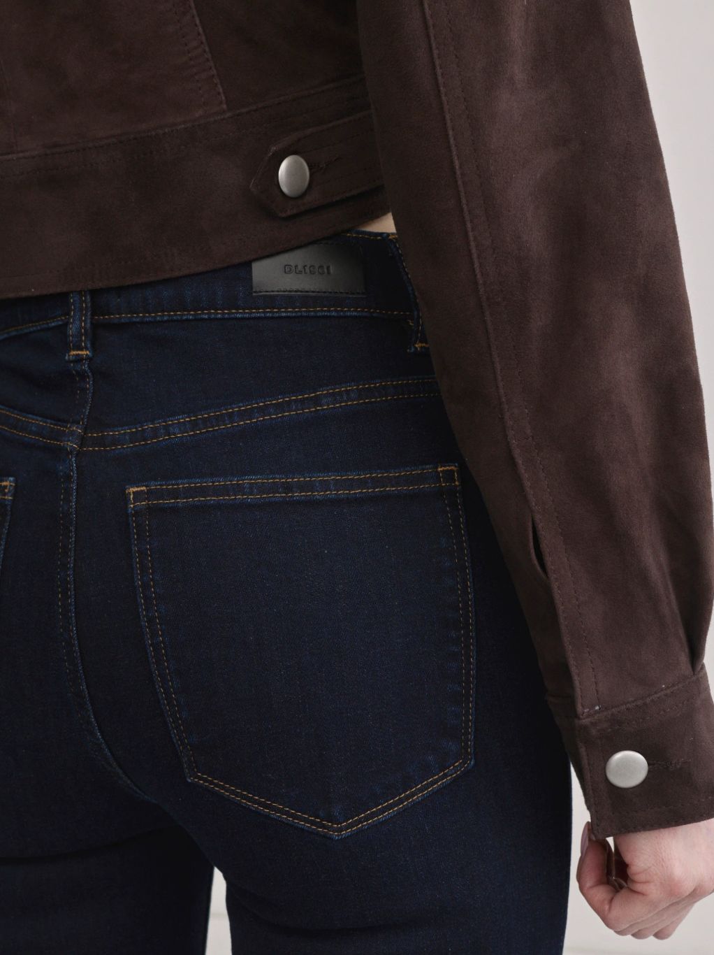 DL1961 Halle Straight High Rise Jean in Harvest Moon