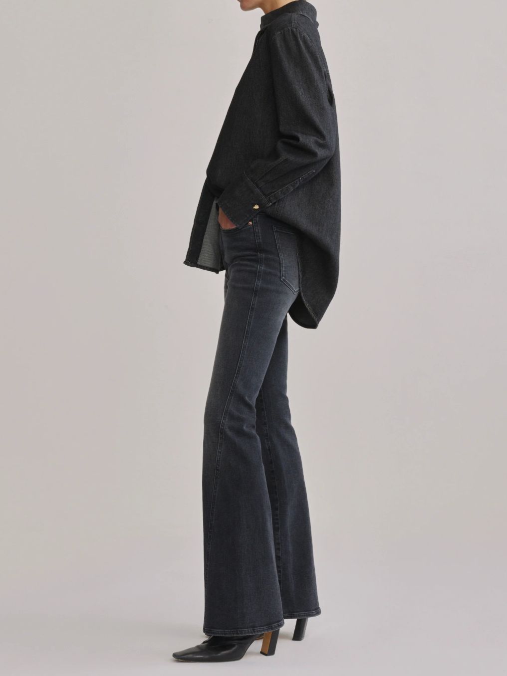 DL1961 Bridget Boot Cut High Rise Jean in Nightshade