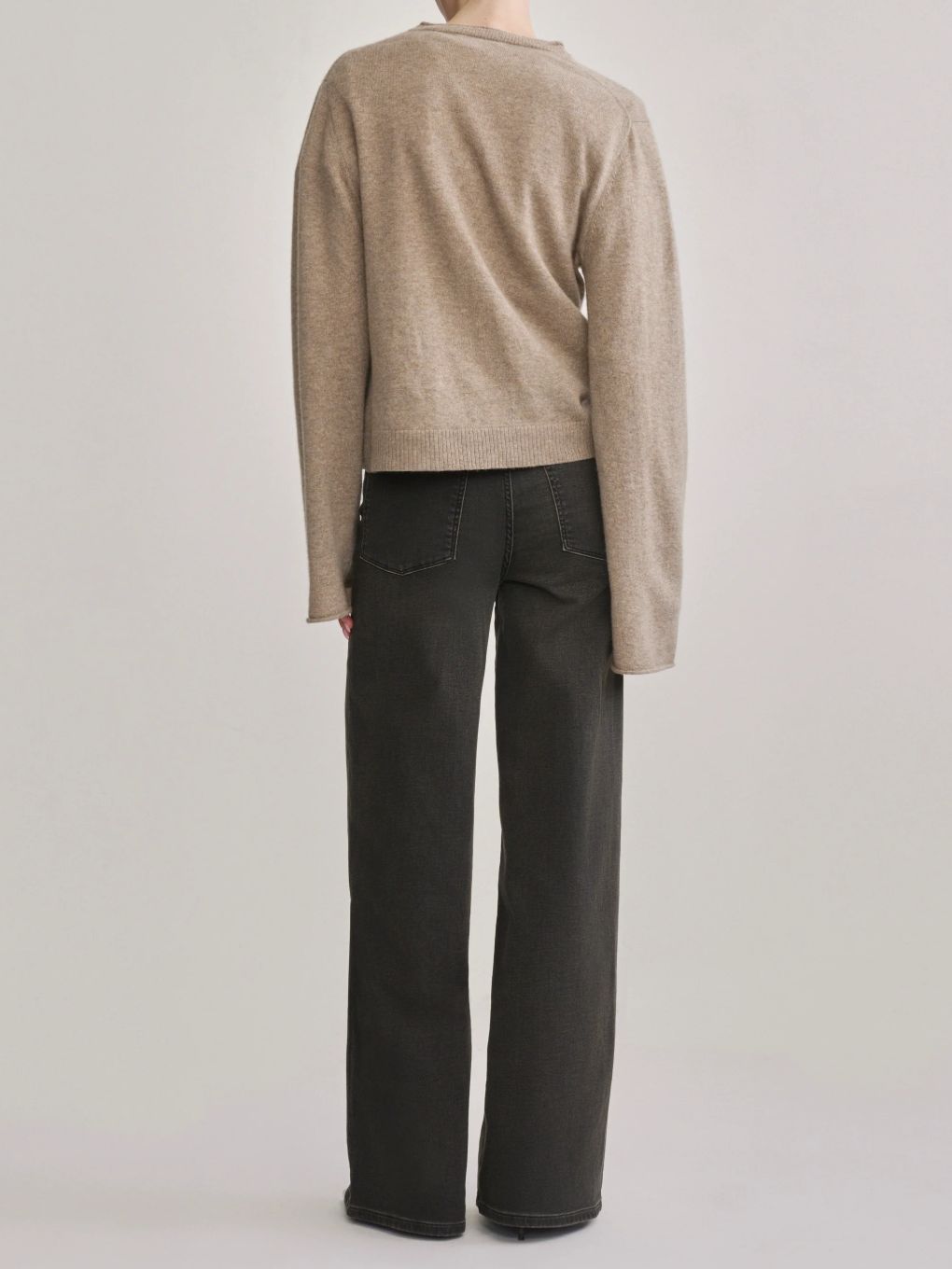 DL1961 Hepburn Wide Leg Jean in Rock