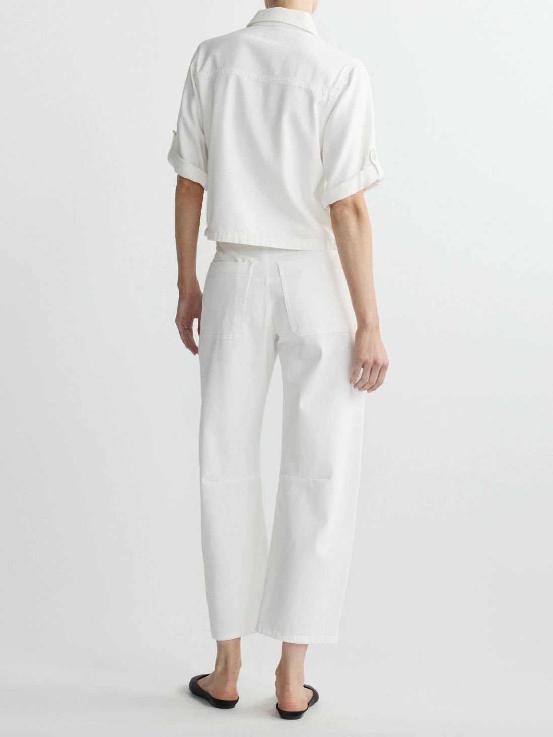DL1961 Billie Easy Barrel Jean in White
