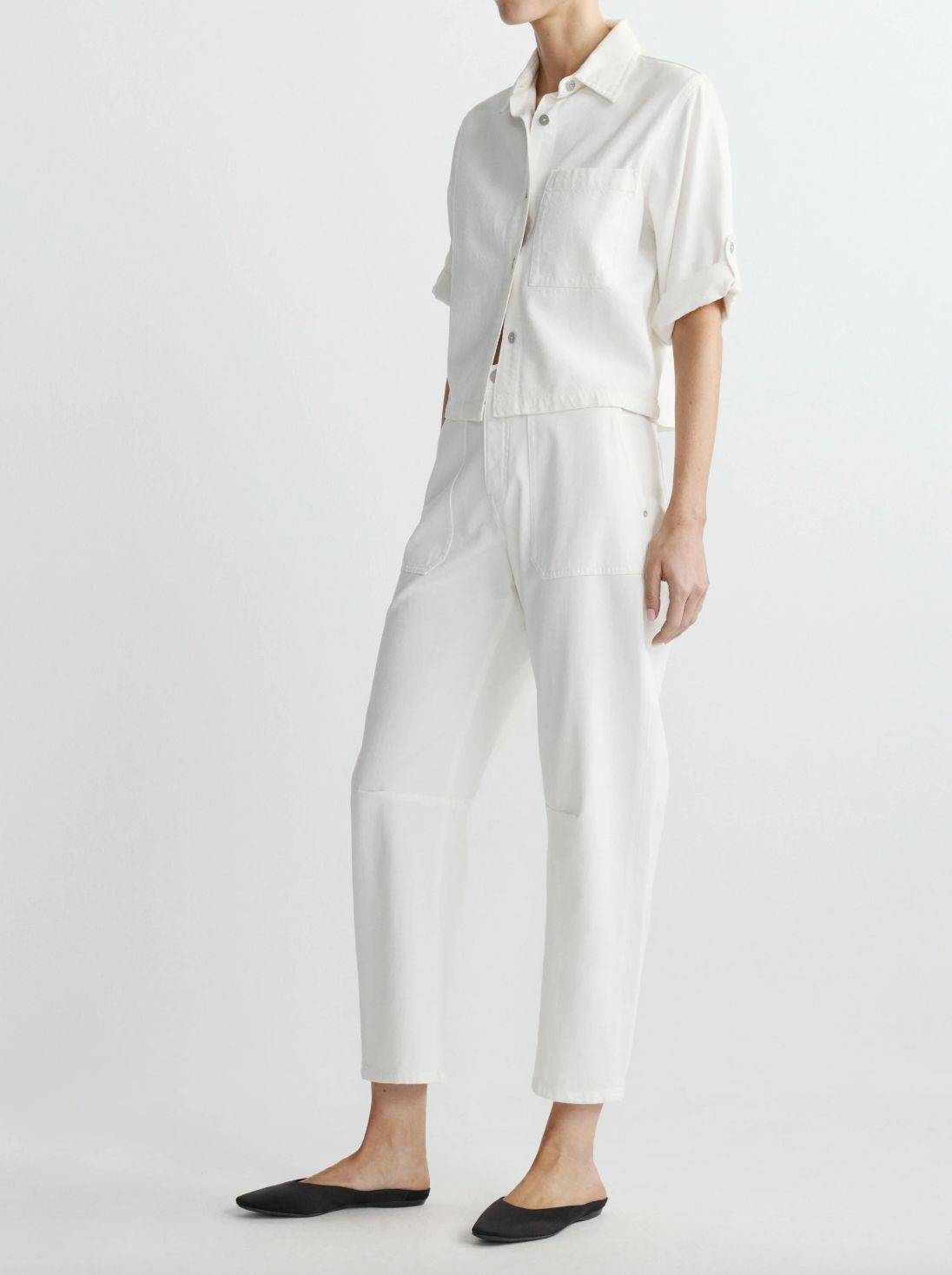 DL1961 Billie Easy Barrel Jean in White