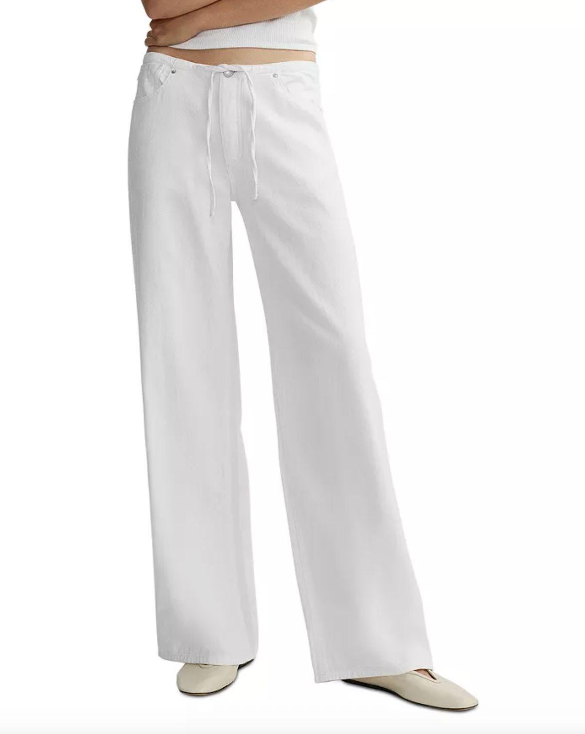 DL1961 Sienna Low Slung White Jean in Aura