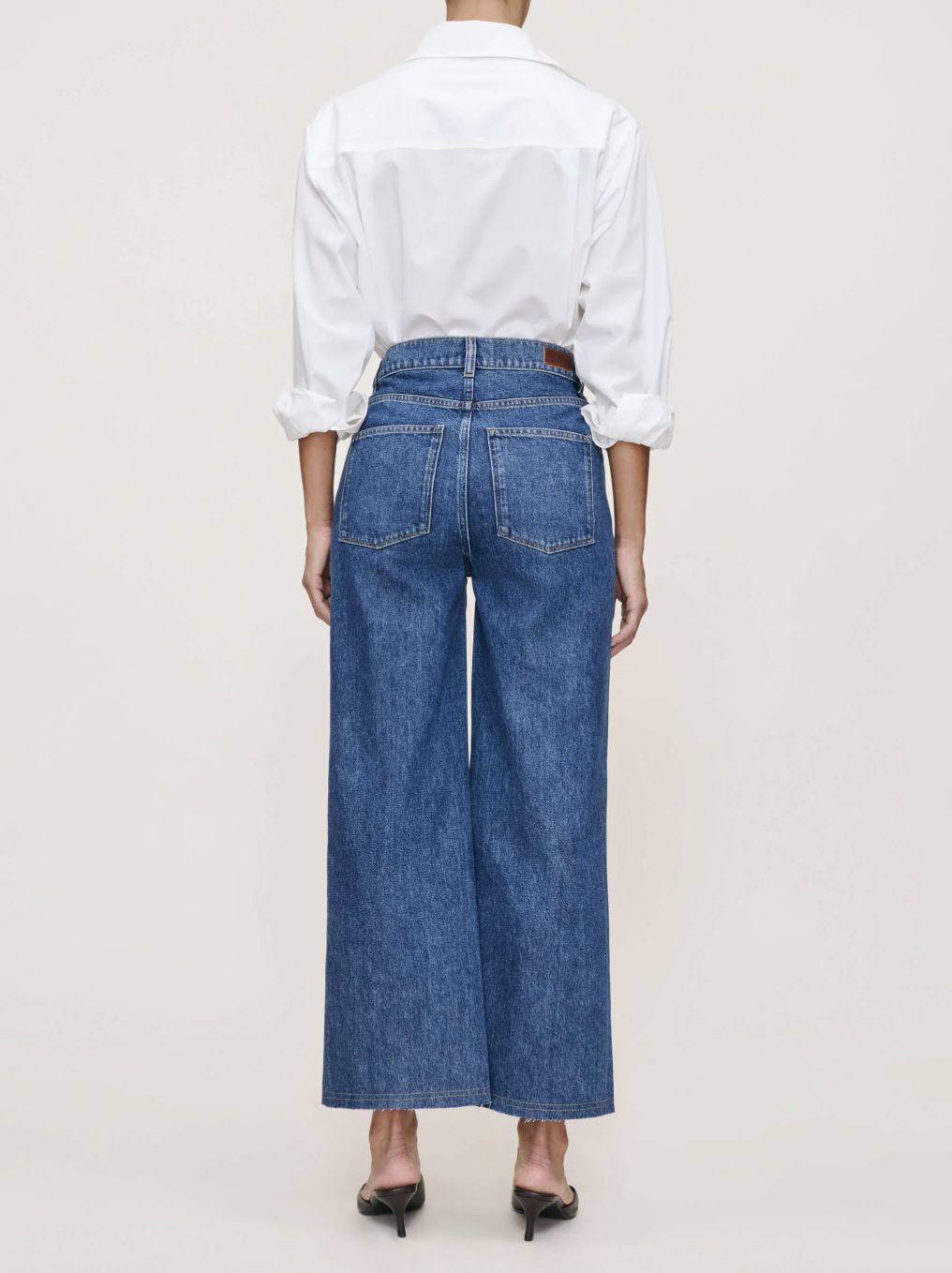 DL1961 Hepburn Wide Leg High Rise Ankle Jean in North Beach