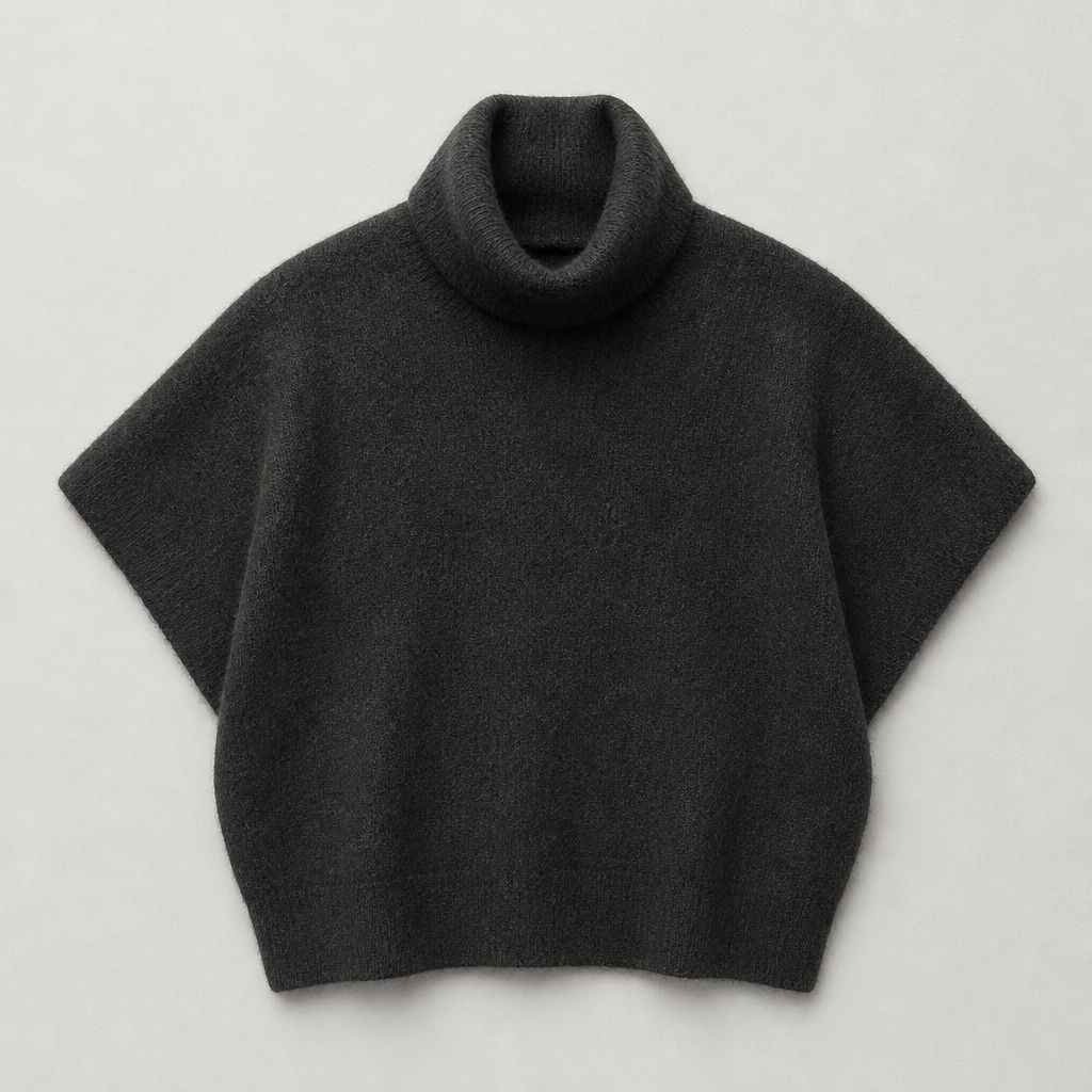 Estheme Brushed Racoon T-Neck Sweater