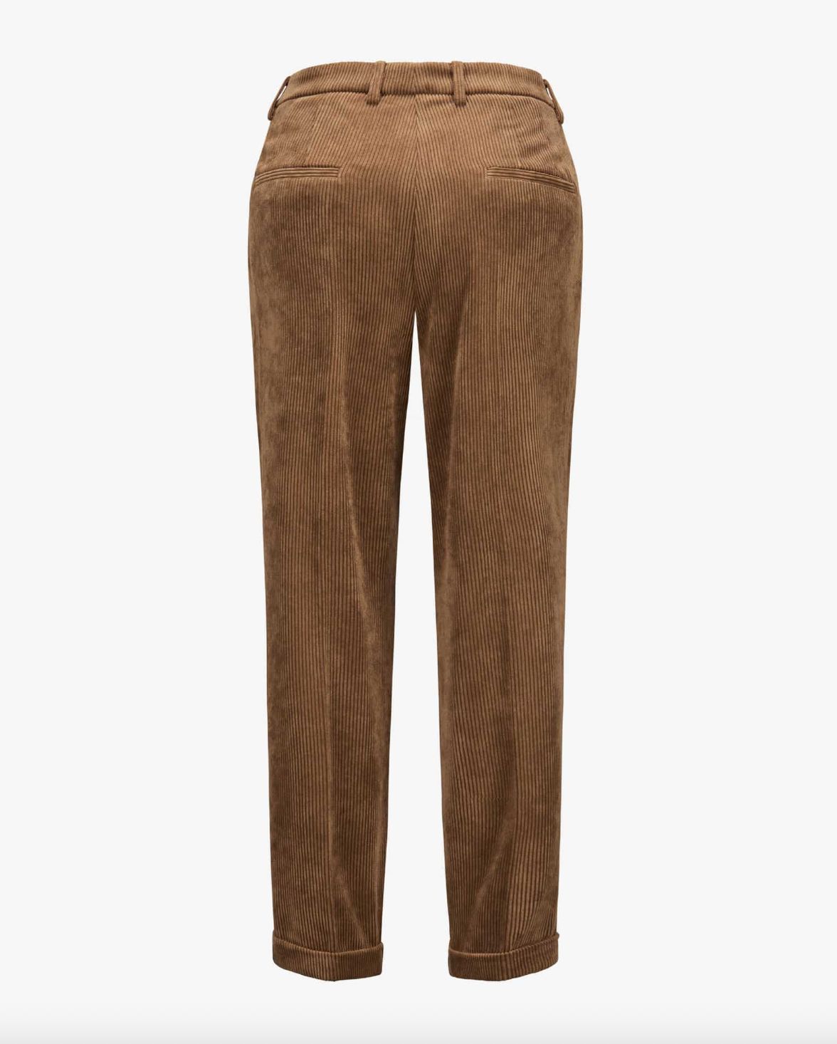 Cambio Krystal Corduroy Pant in Golden Brown