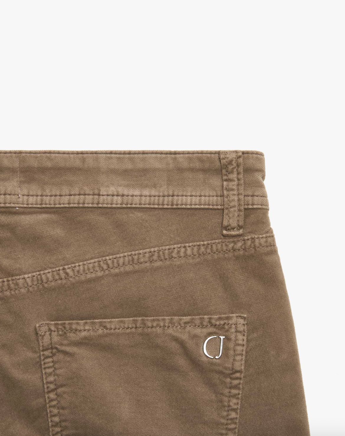 Cambio Piper Cropped Pant in Taupe Velvet