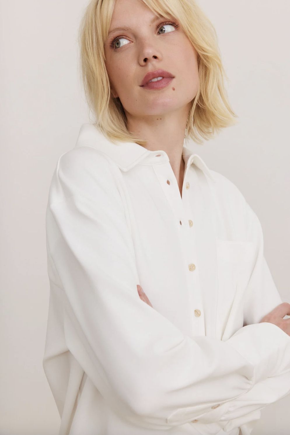 Lune Eva Blouse In Marshmellow