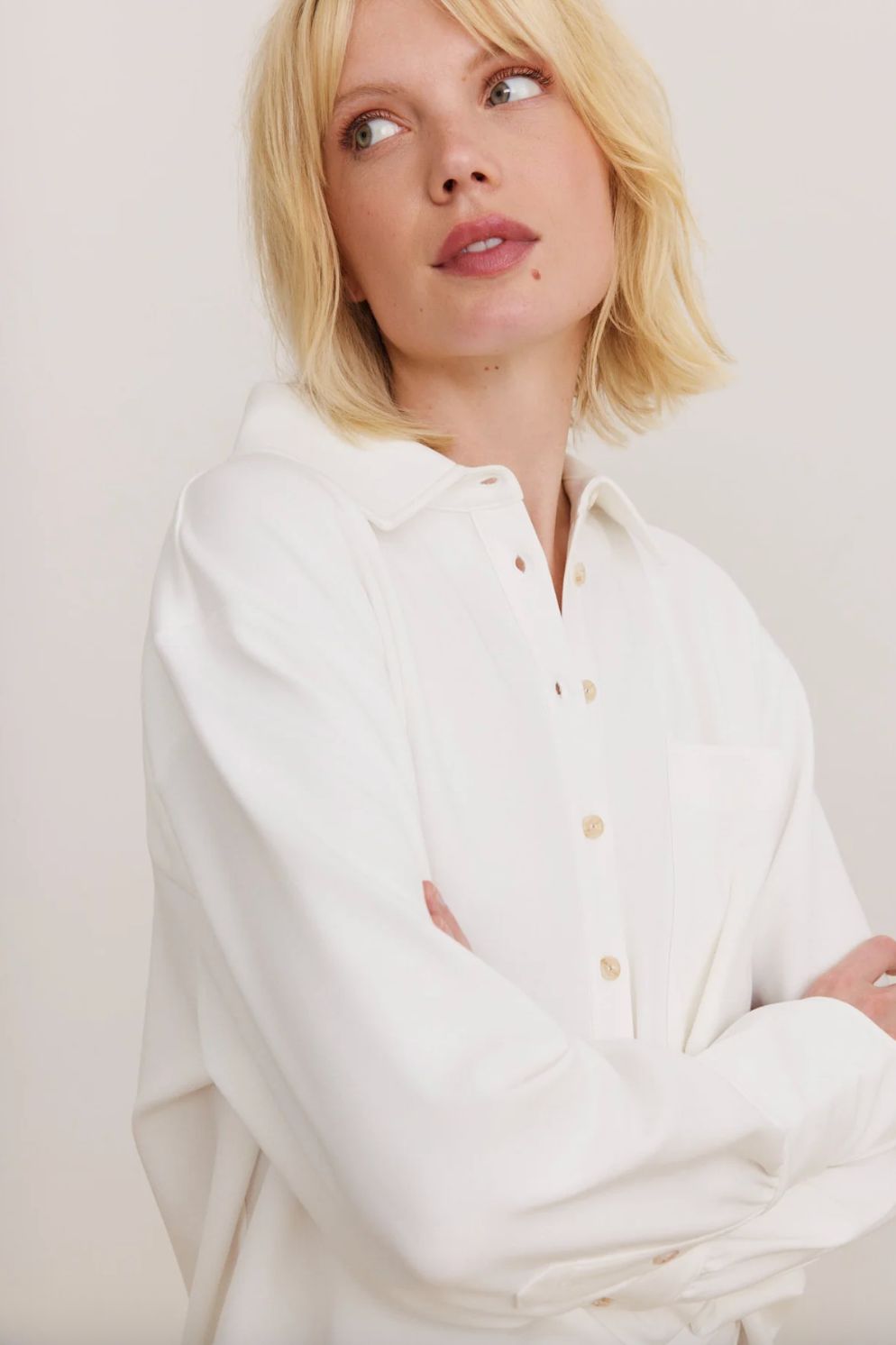 Lune Eva Blouse In Marshmellow
