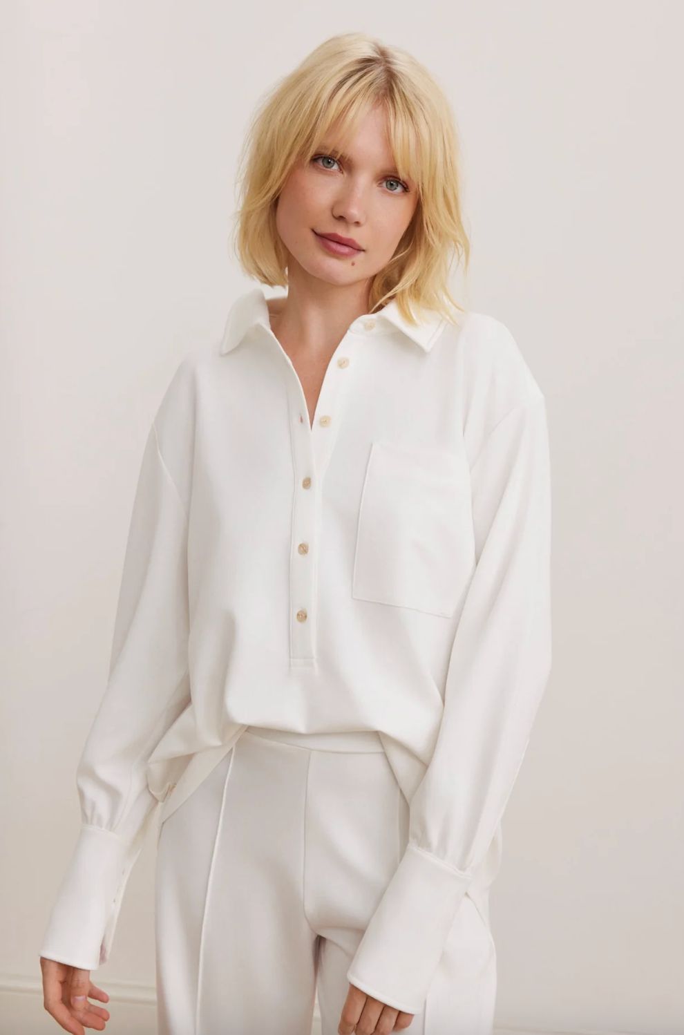 Lune Eva Blouse In Marshmellow