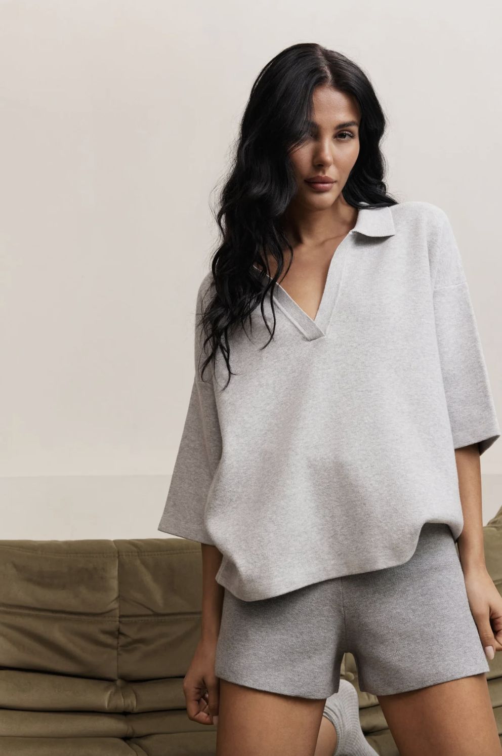 Lune Olly V-Neck Top