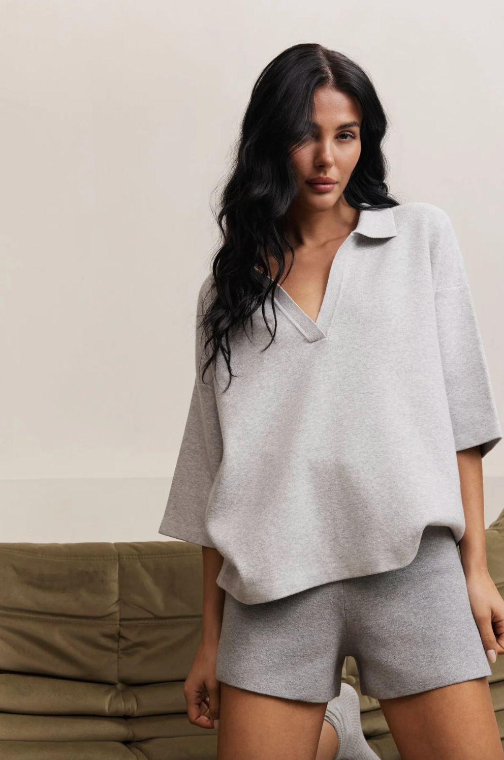 Lune Olly V-Neck Top