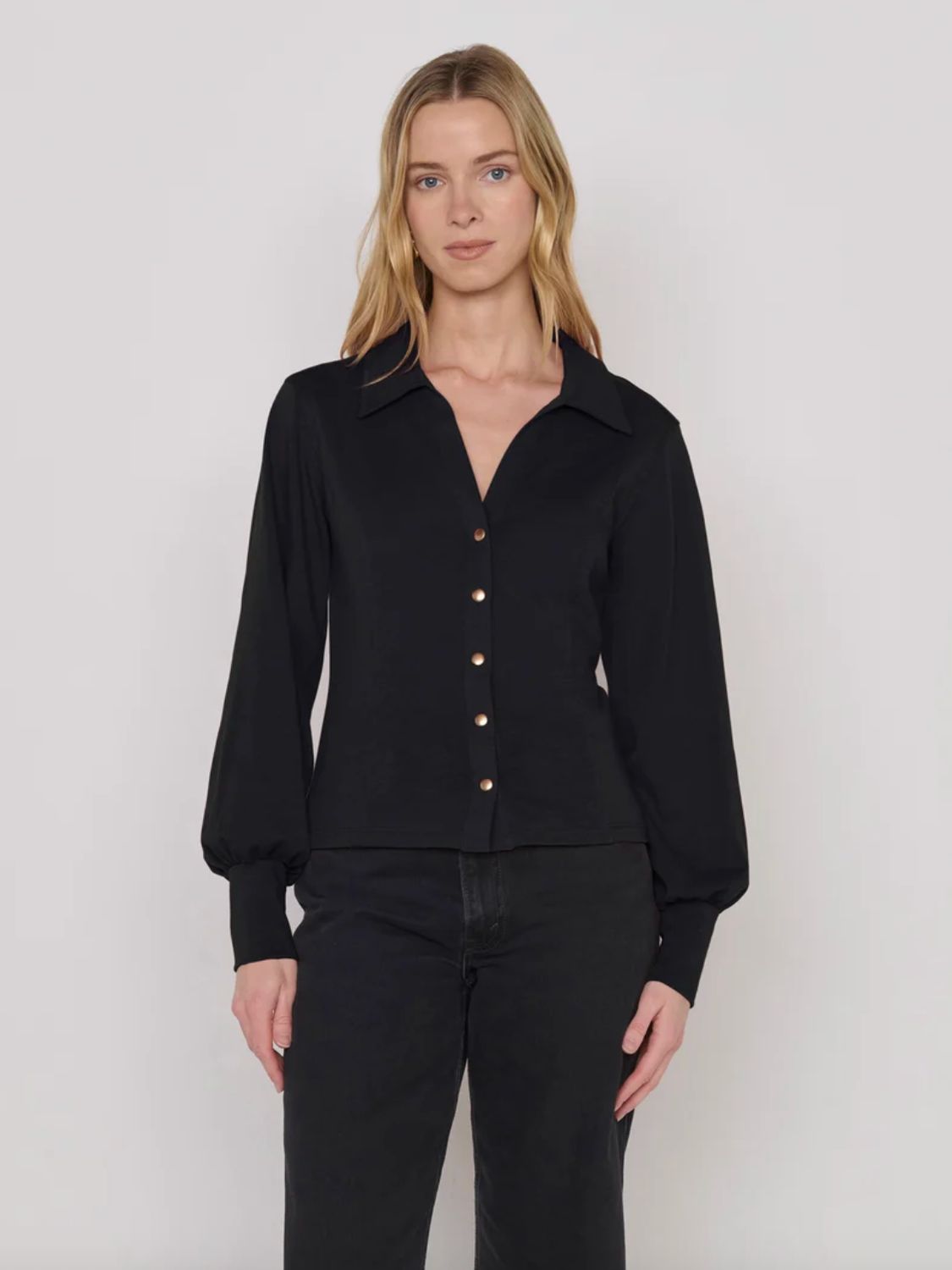 Nation Bonnie Blouse Jet Black
