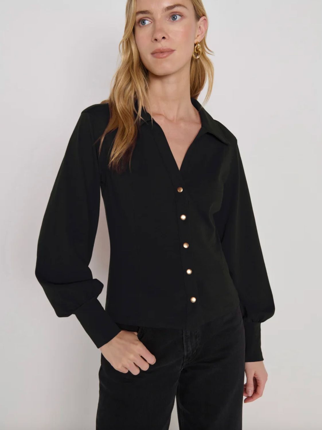 Nation Bonnie Blouse Jet Black
