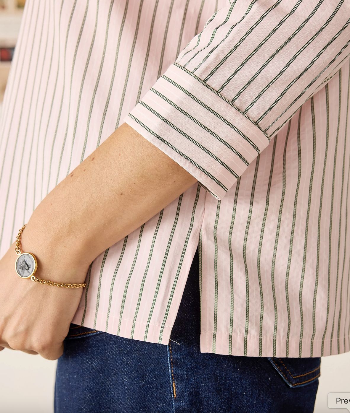 Mersea Emerson Button Up Blouse In Primrose