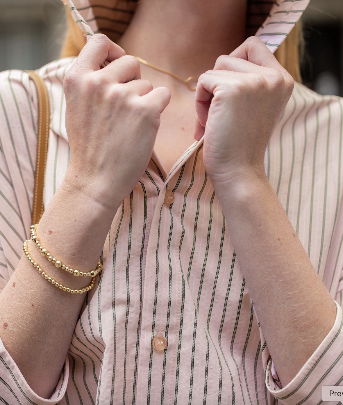 Mersea Emerson Button Up Blouse In Primrose