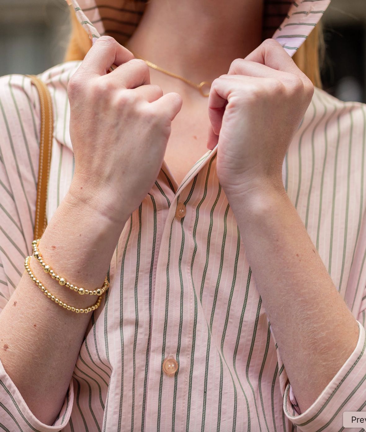 Mersea Emerson Button Up Blouse In Primrose