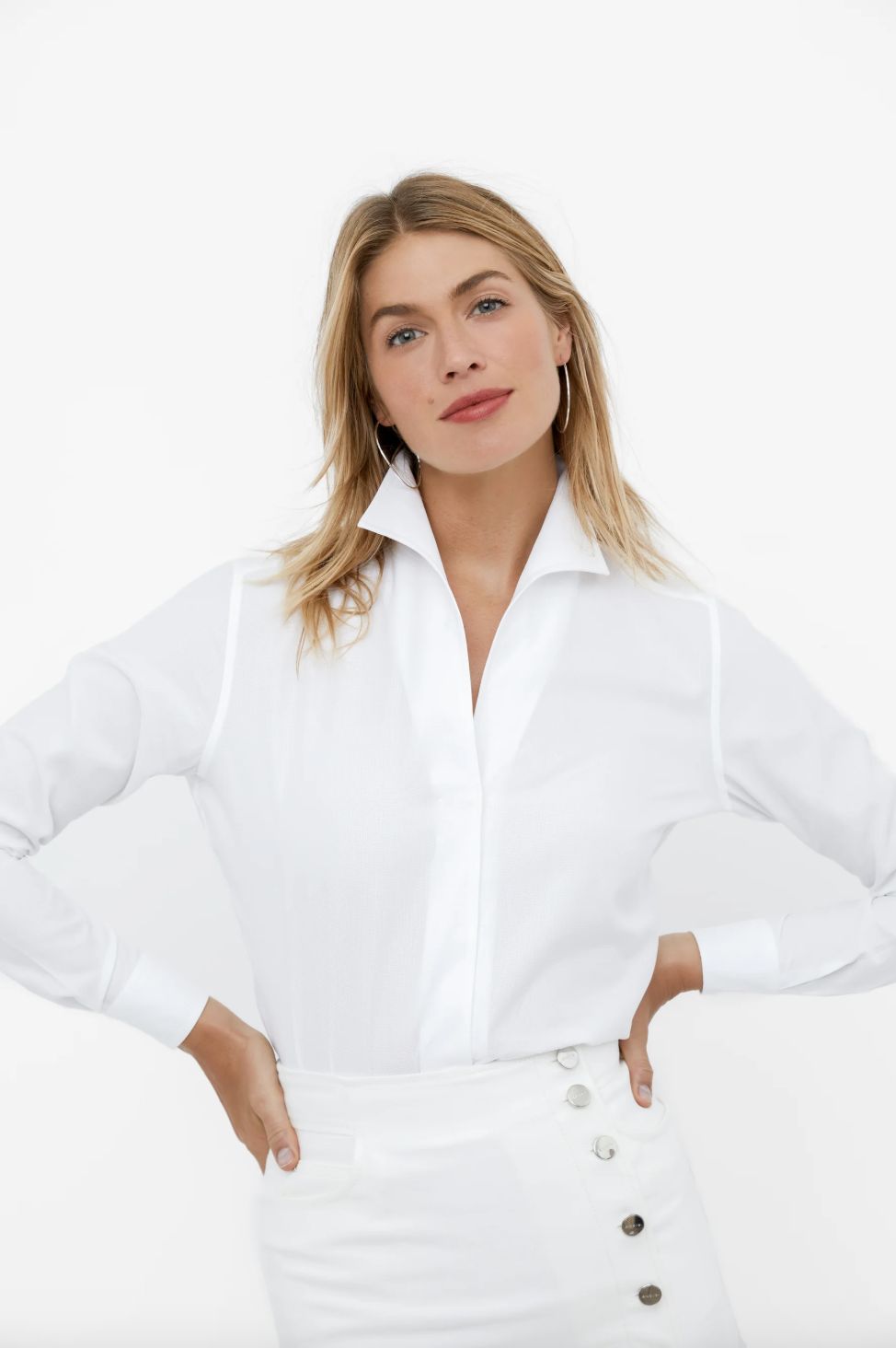 Sarah Alexandra Pique-A-Boo Blouse