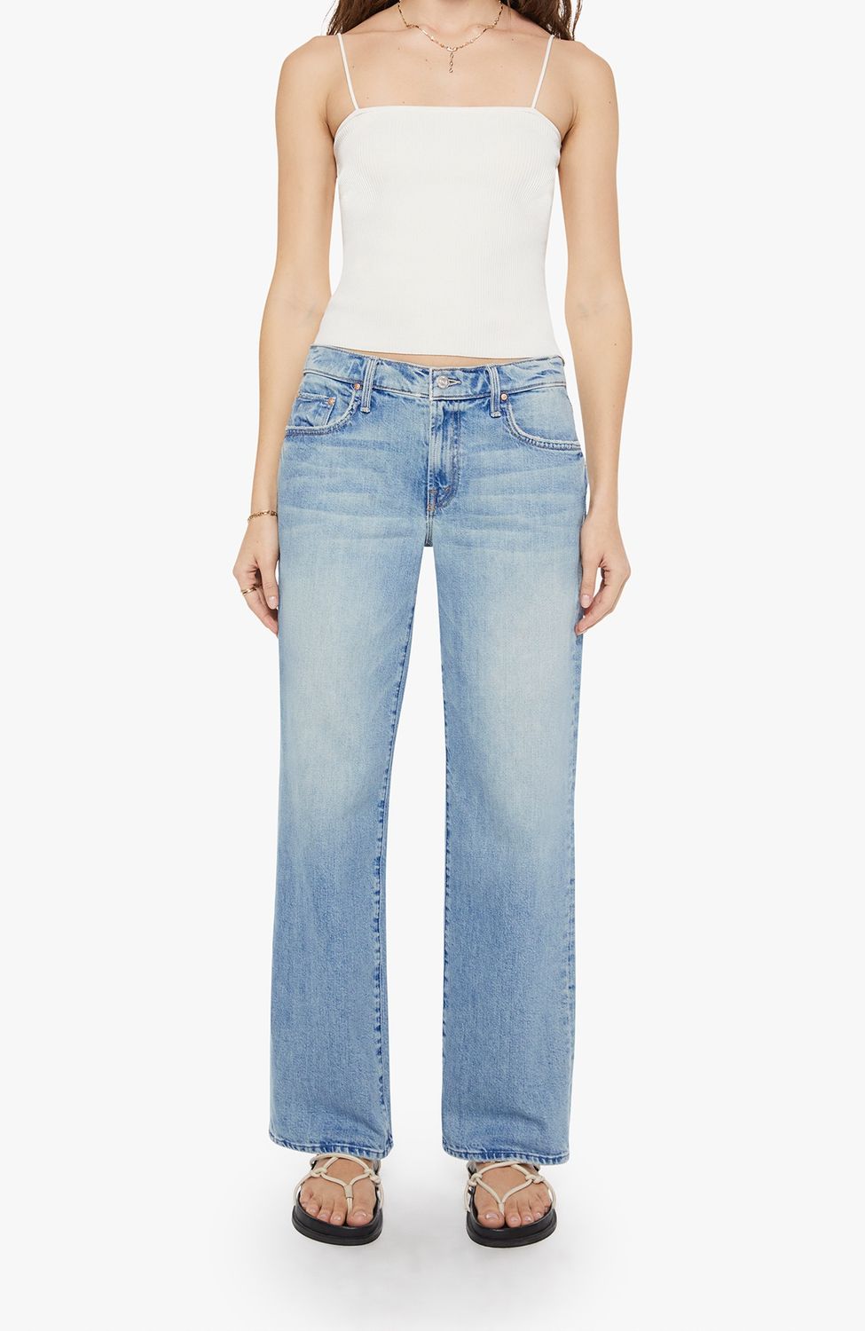 Mother The Mid Rise Zip Rambler Skimp in I Confess