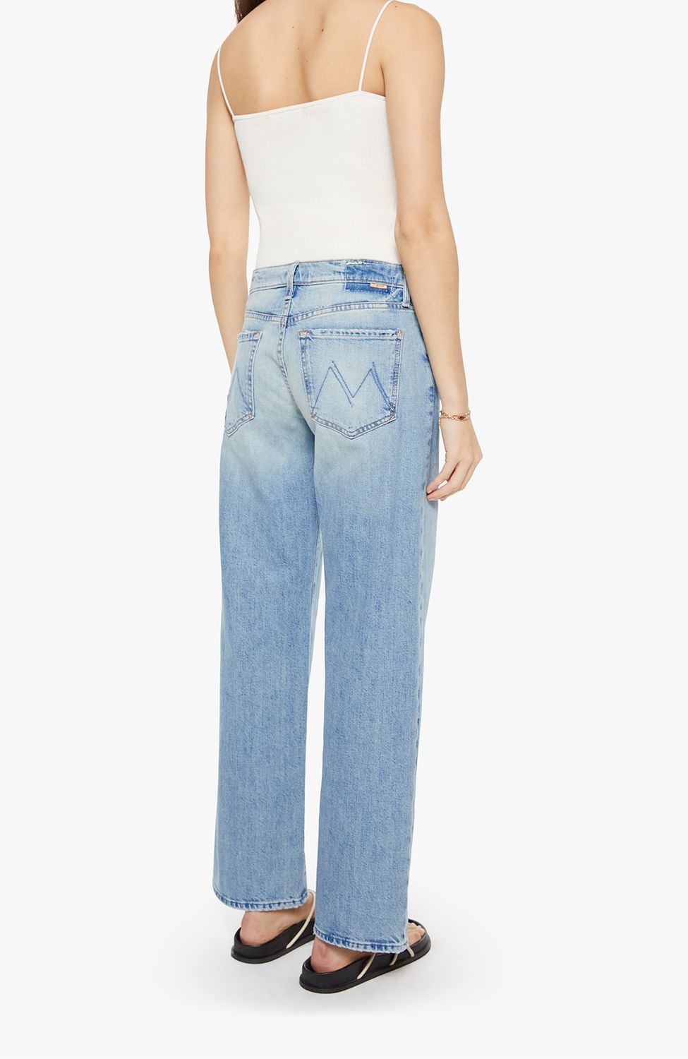 Mother The Mid Rise Zip Rambler Skimp in I Confess