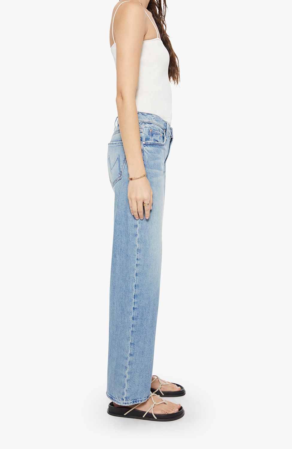 Mother The Mid Rise Zip Rambler Skimp in I Confess