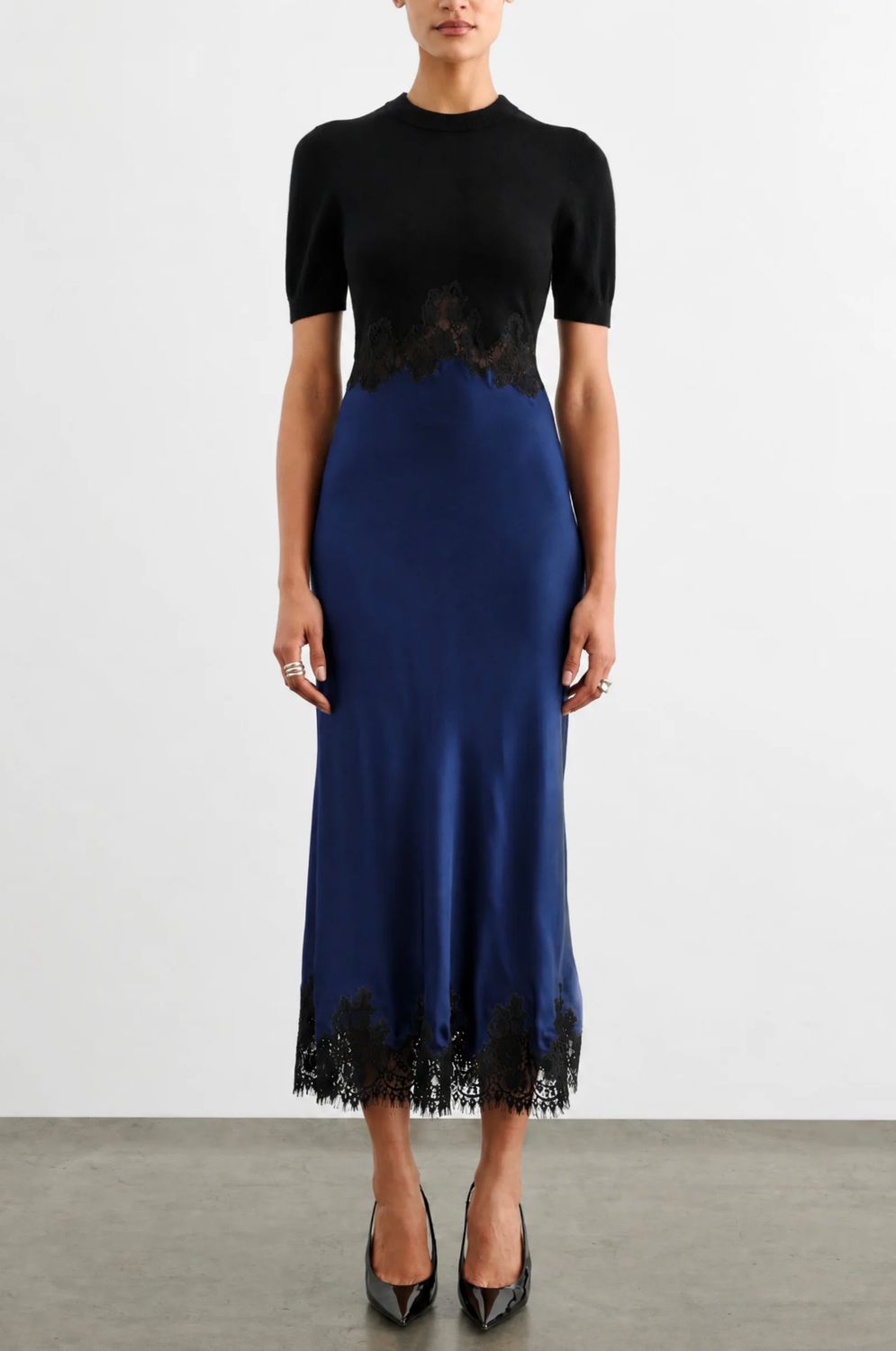 Toccin Kaya Combo Midi Dress
