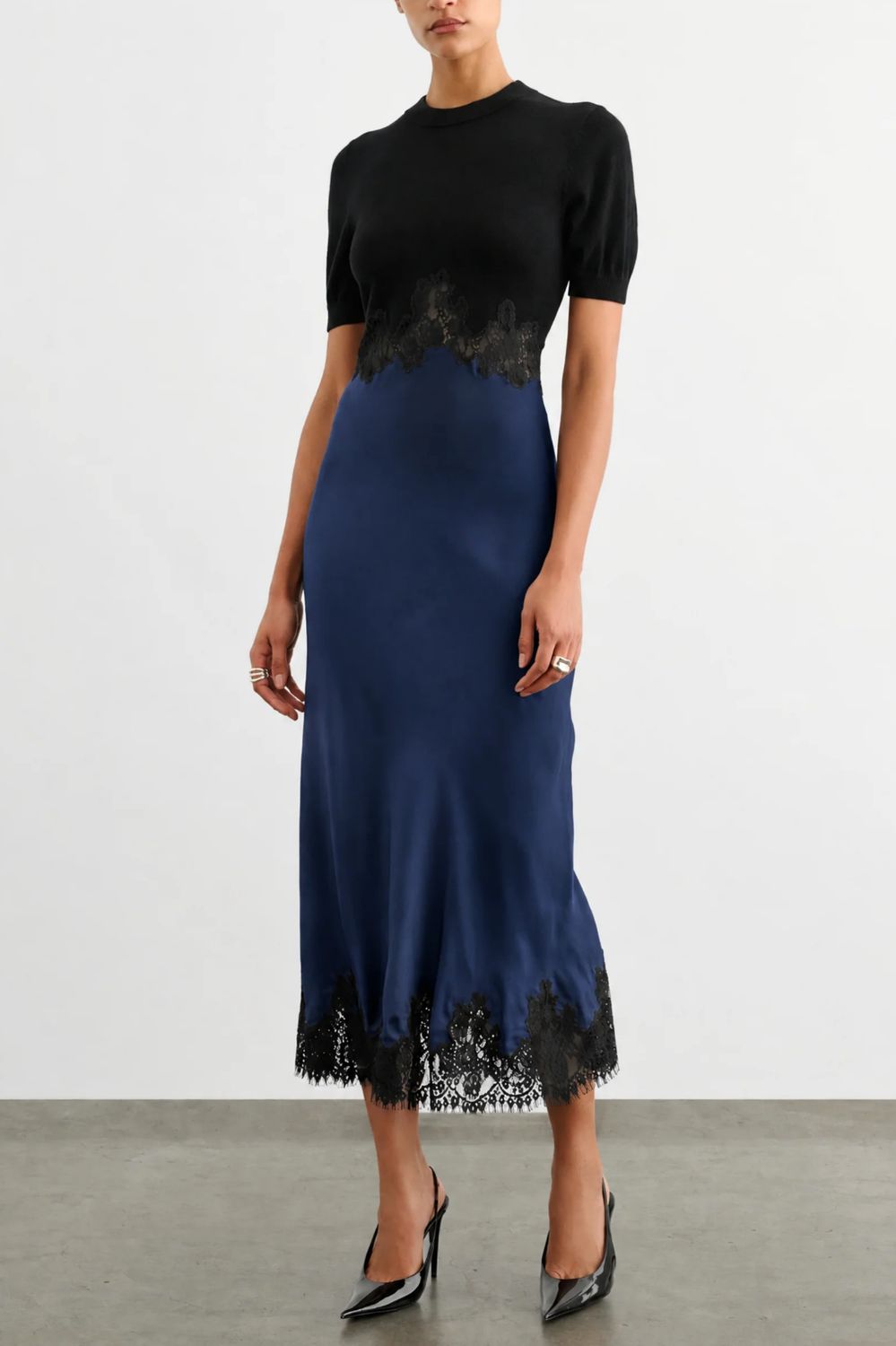 Toccin Kaya Combo Midi Dress