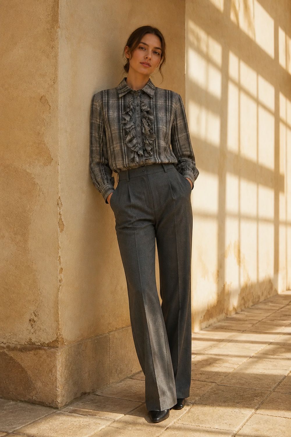 Diega Cianta Ruffle Shirt