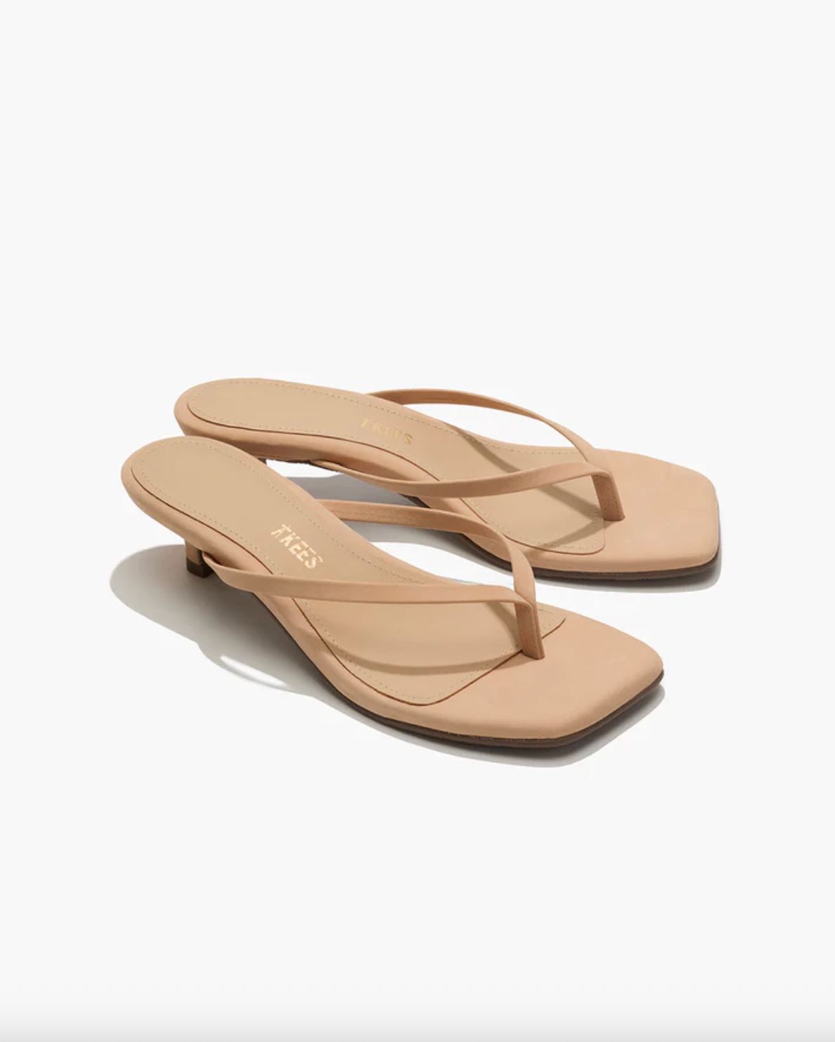 TKEES Square Toe Julia Suede Sandal