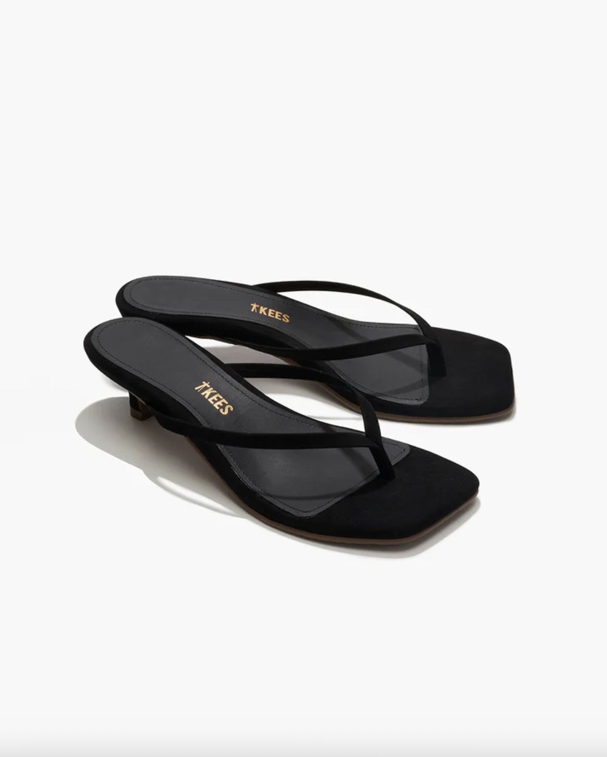 TKEES Square Toe Julia Suede Sandal
