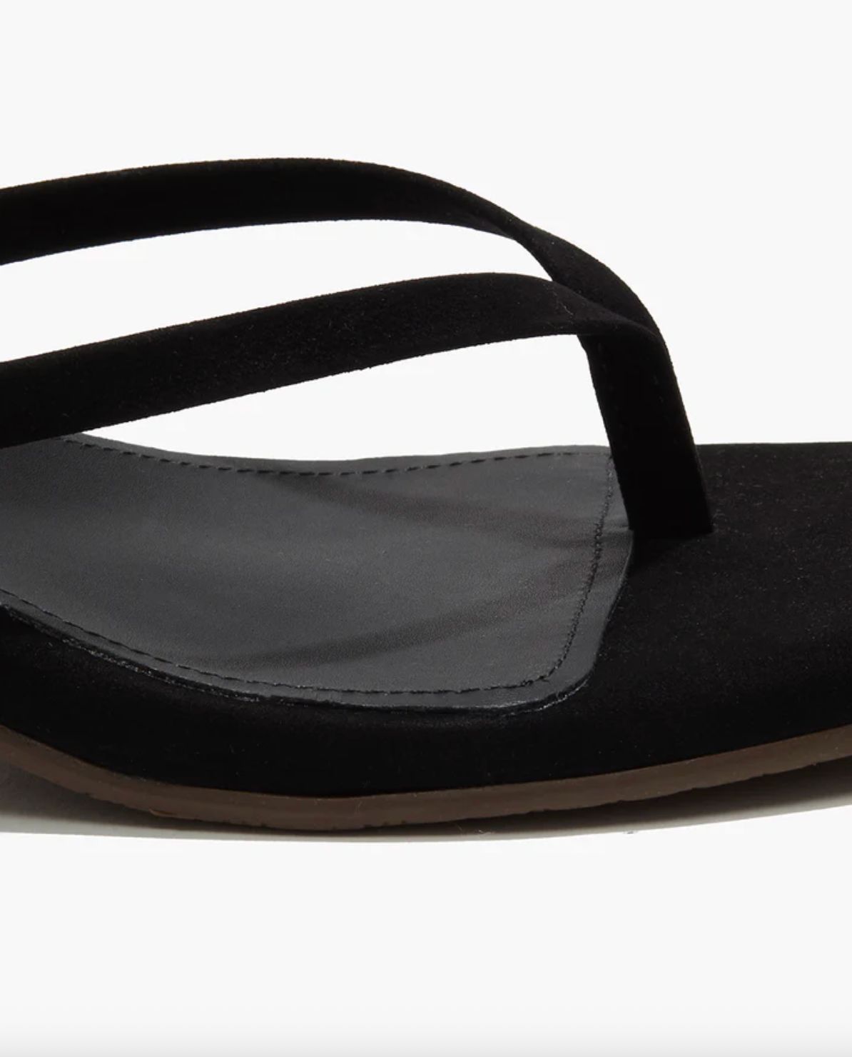 TKEES Square Toe Julia Suede Sandal