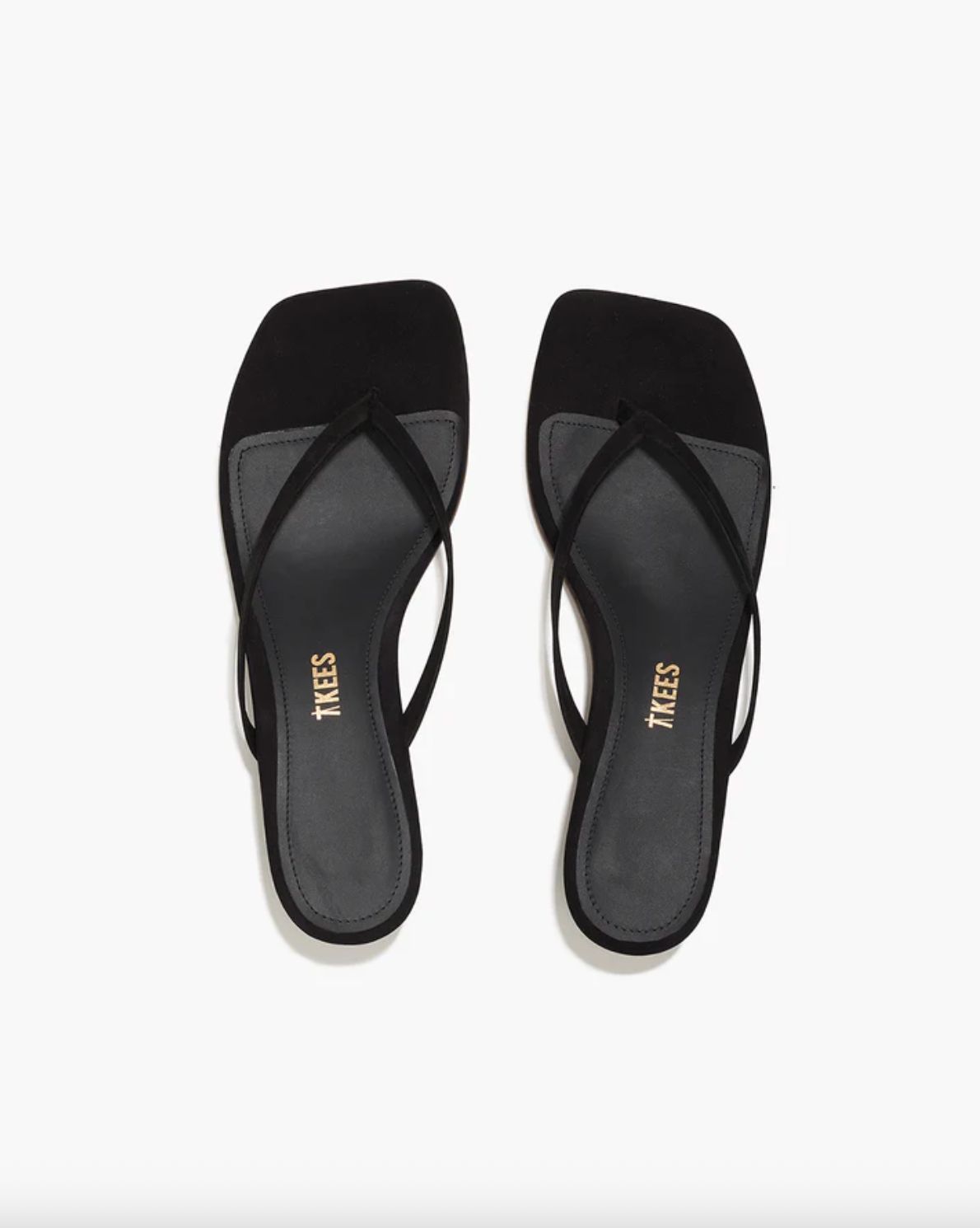 TKEES Square Toe Julia Suede Sandal