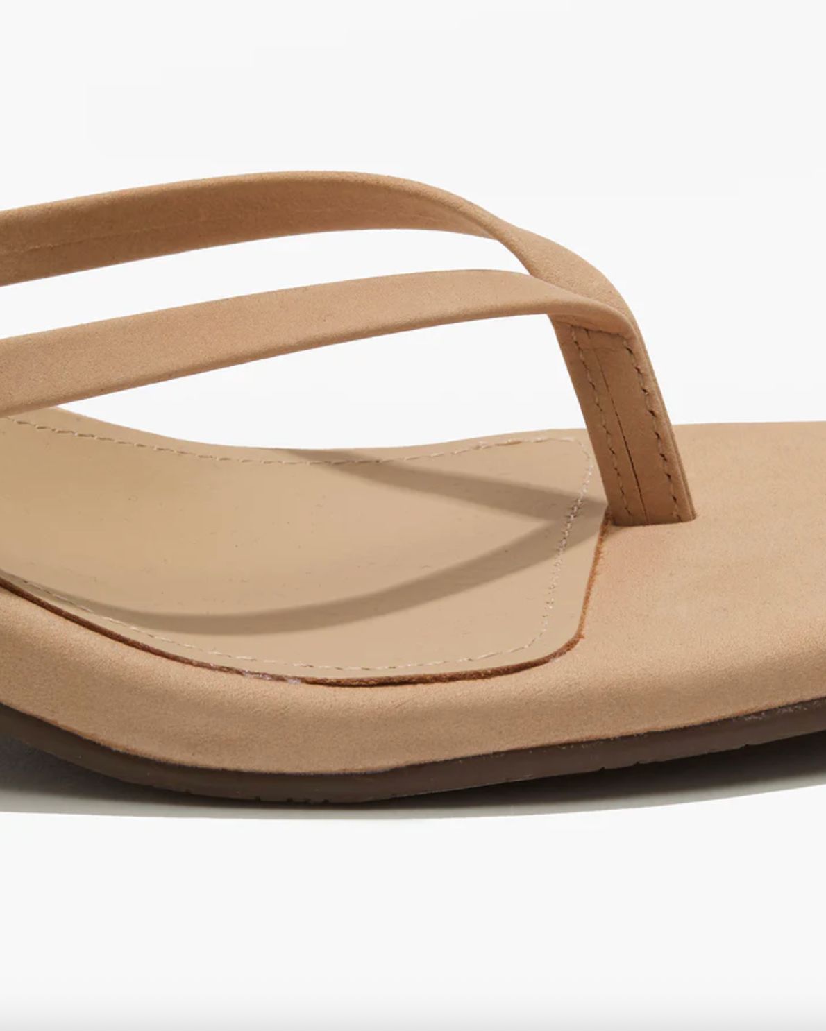 TKEES Square Toe Julia Suede Sandal