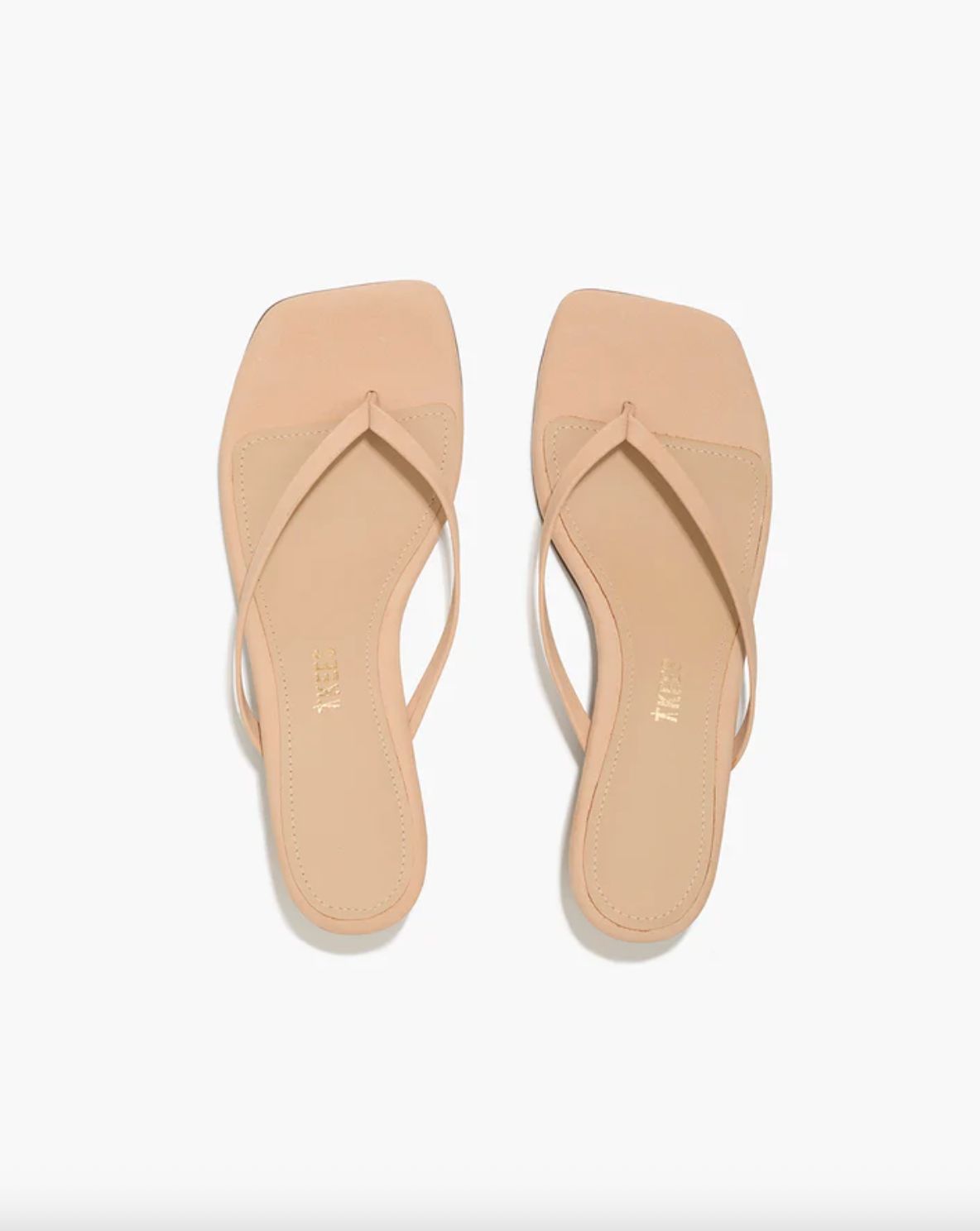 TKEES Square Toe Julia Suede Sandal