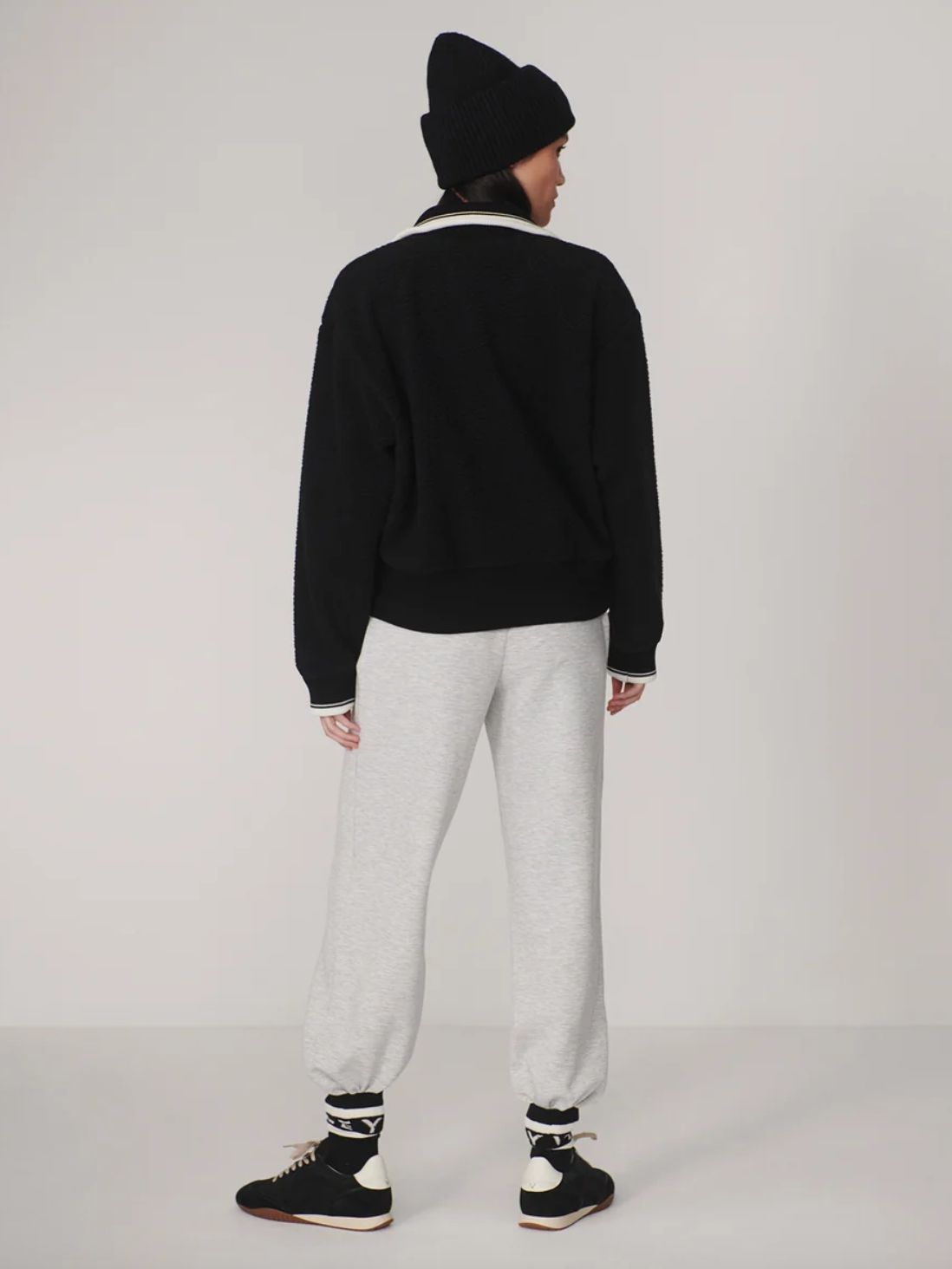 Varley Anika Half Zip Fleece in Black