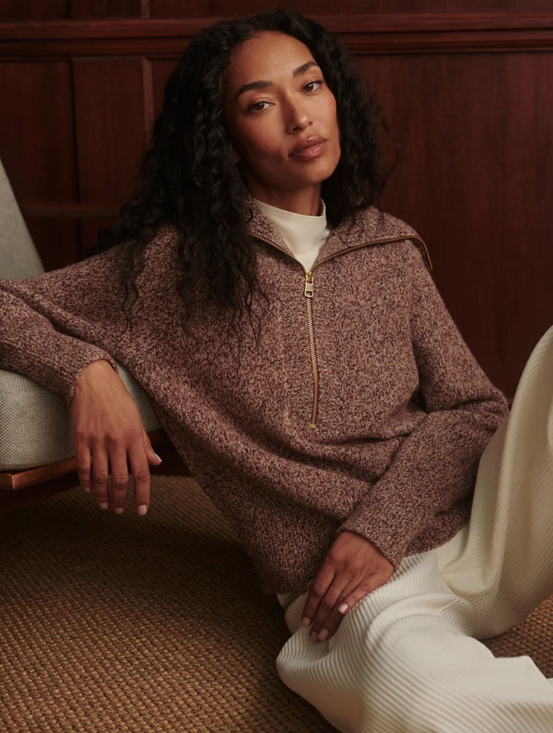 Varley Sherida Half Zip Sweater