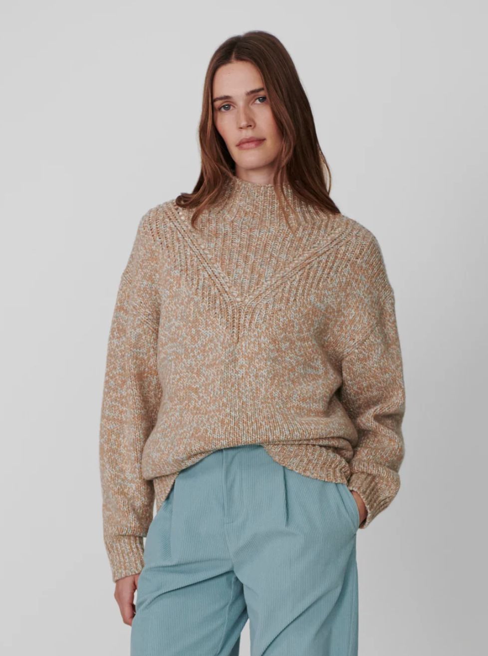 Varley Rosalind High Neck Sweater