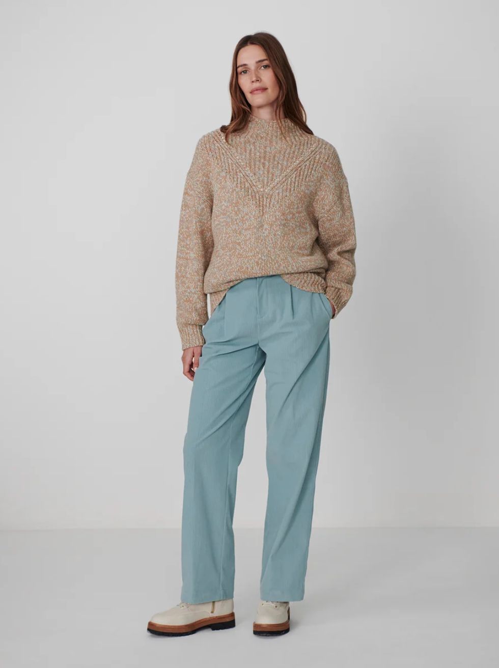 Varley Rosalind High Neck Sweater