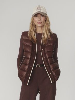 Varley Colwyn Padded Vest, Color: Brown Stone, Size: XS