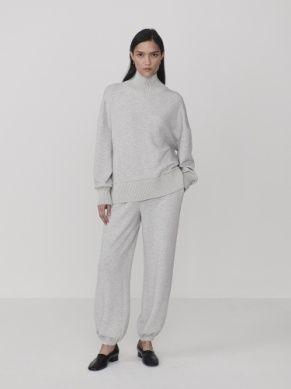 Varley Classic Cuff Pant in Light Grey Marl - 28.5", Color: Light Grey Marl, Size: XXS