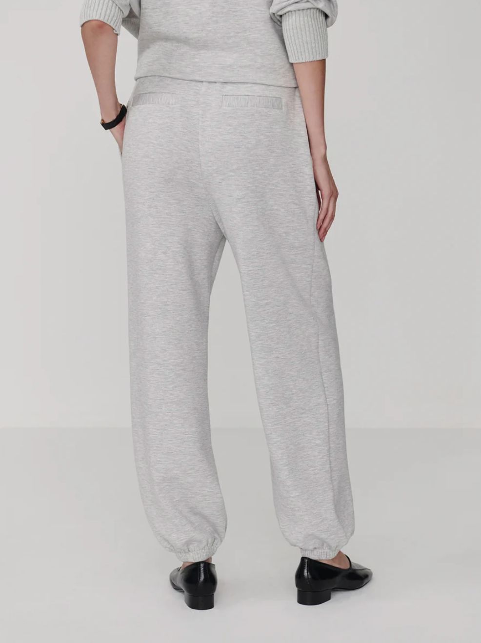 Varley Classic Cuff Pant in Light Grey Marl - 28.5"