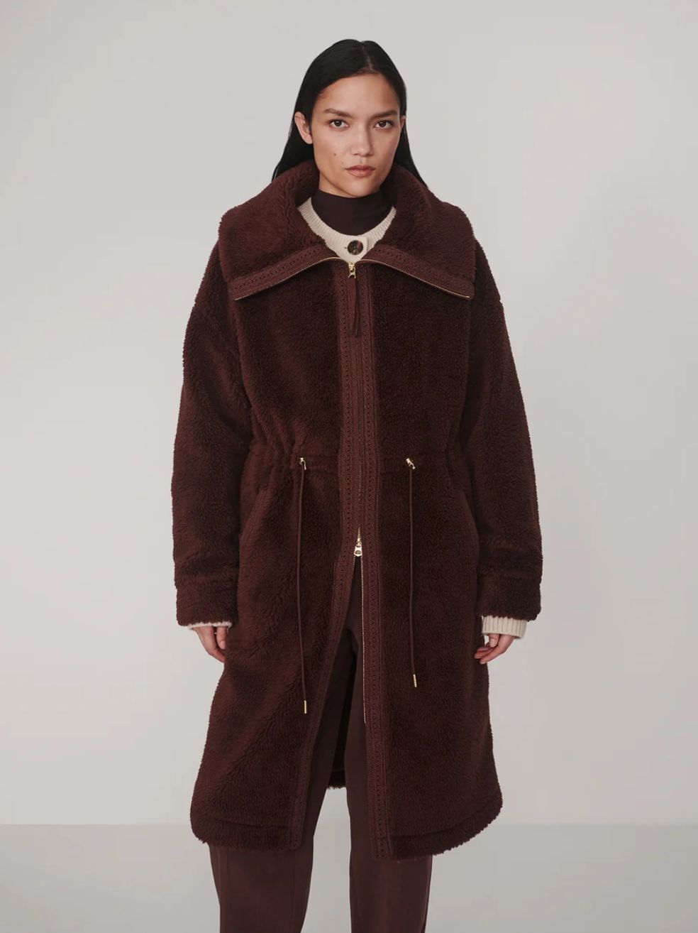 Varley Bennet Long Sherpa Coat