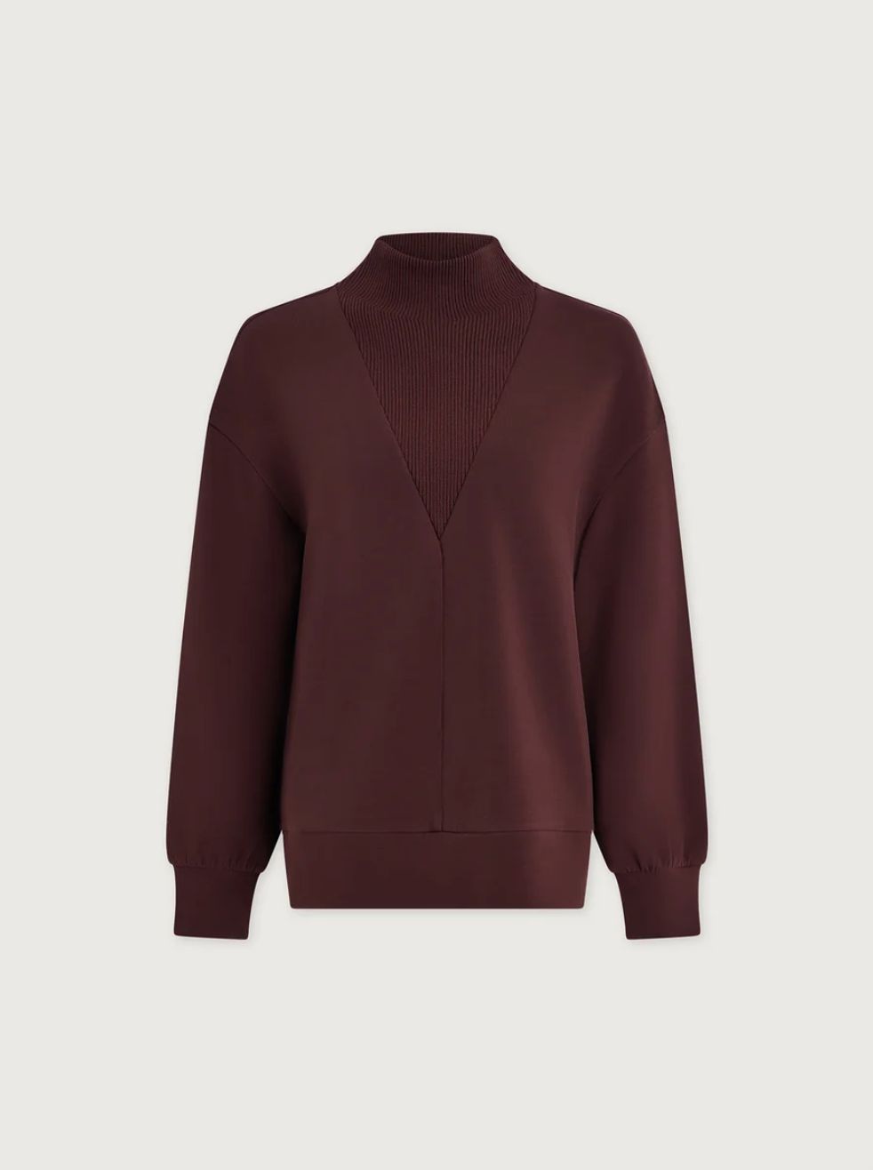 Varley Novi Longline Mock Neck Sweatshirt