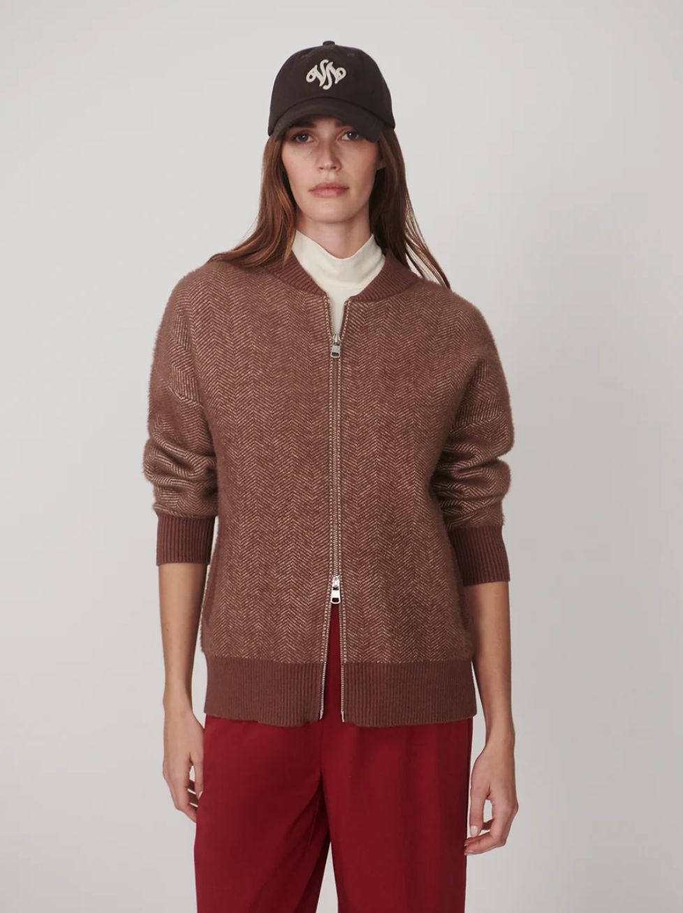 Varley Zenia Zip Through Knit Jacket