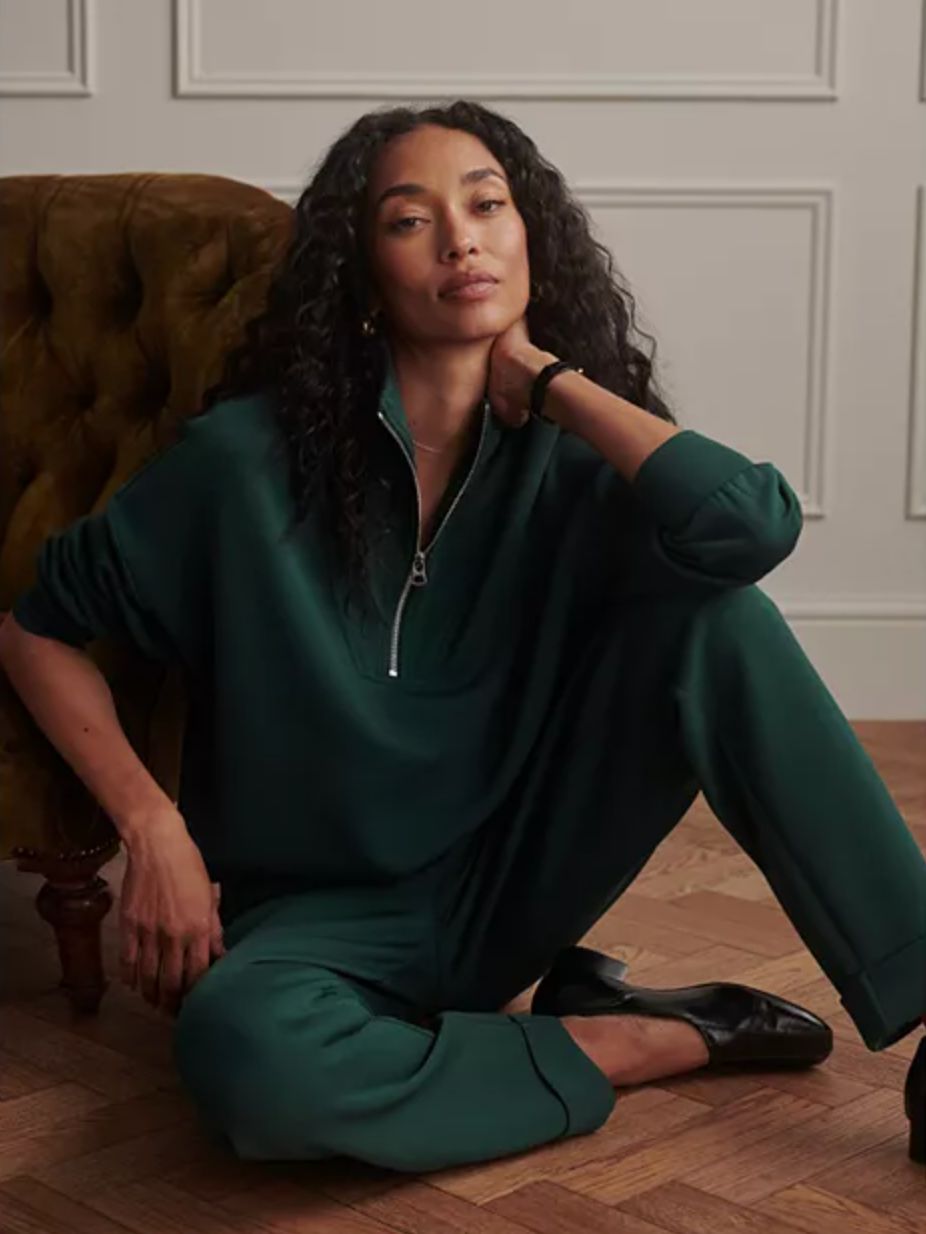 Varley Hawley Half Zip in Ponderosa Pine