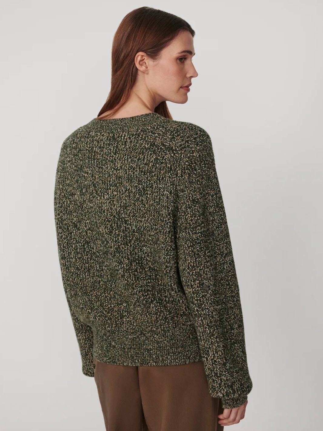 Varley Patricia Knit Cardigan in Ponderosa Pine Fleck