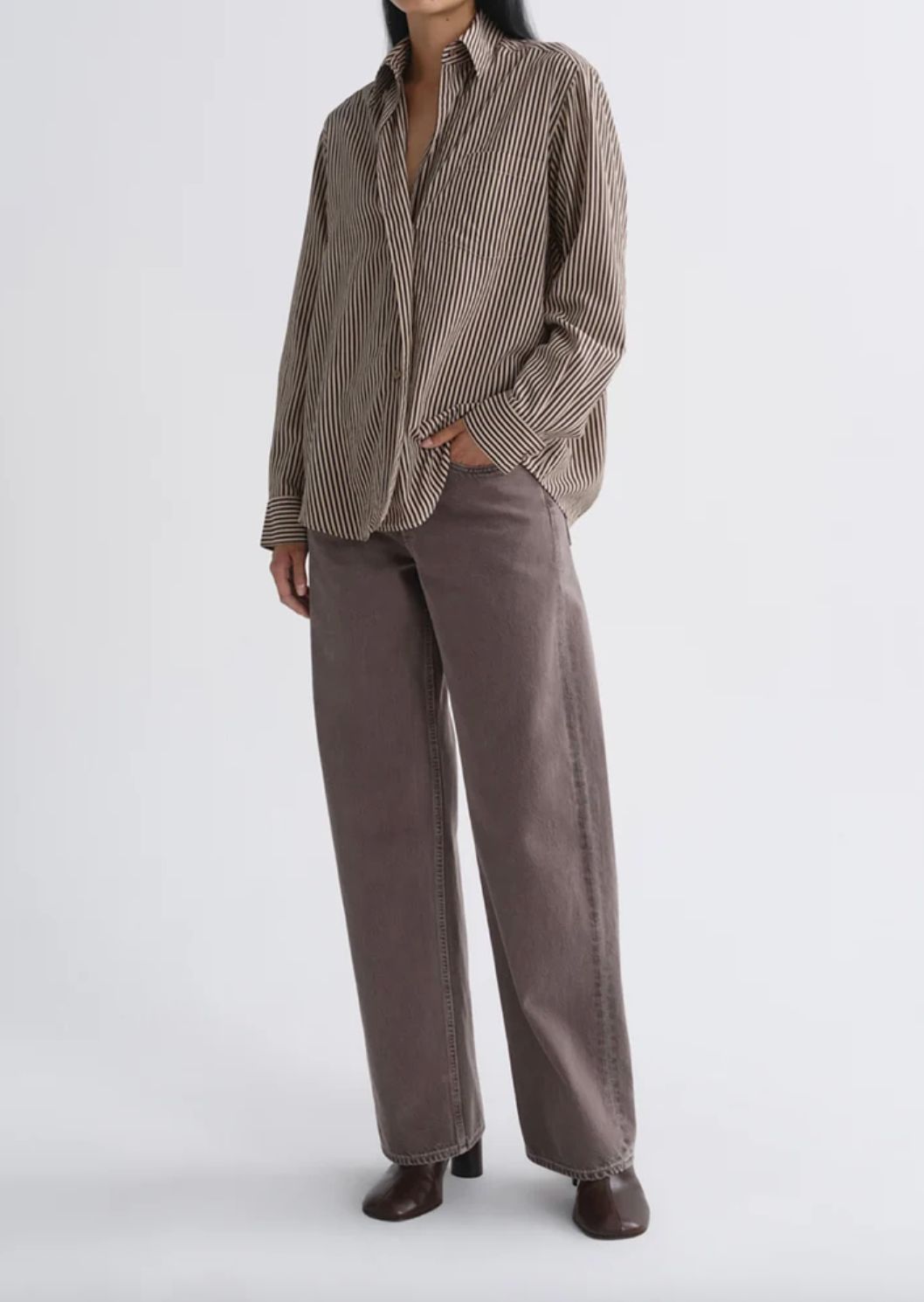 AGolde Aris Trace Stripe Shirt