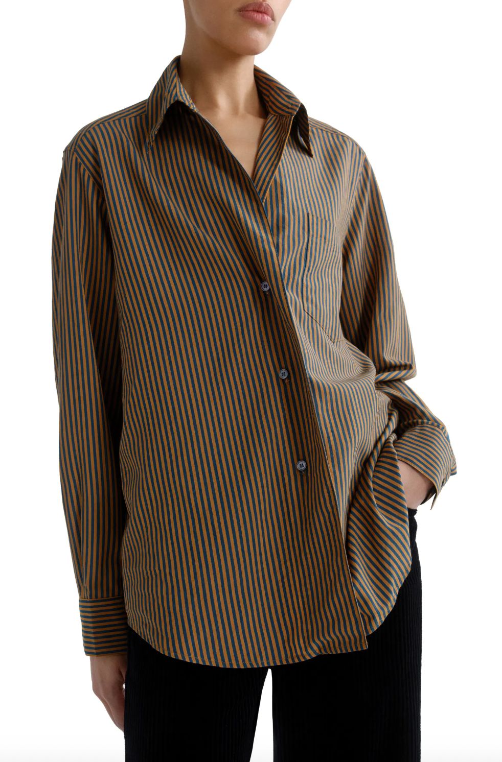 AGolde Aris Trace Stripe Shirt