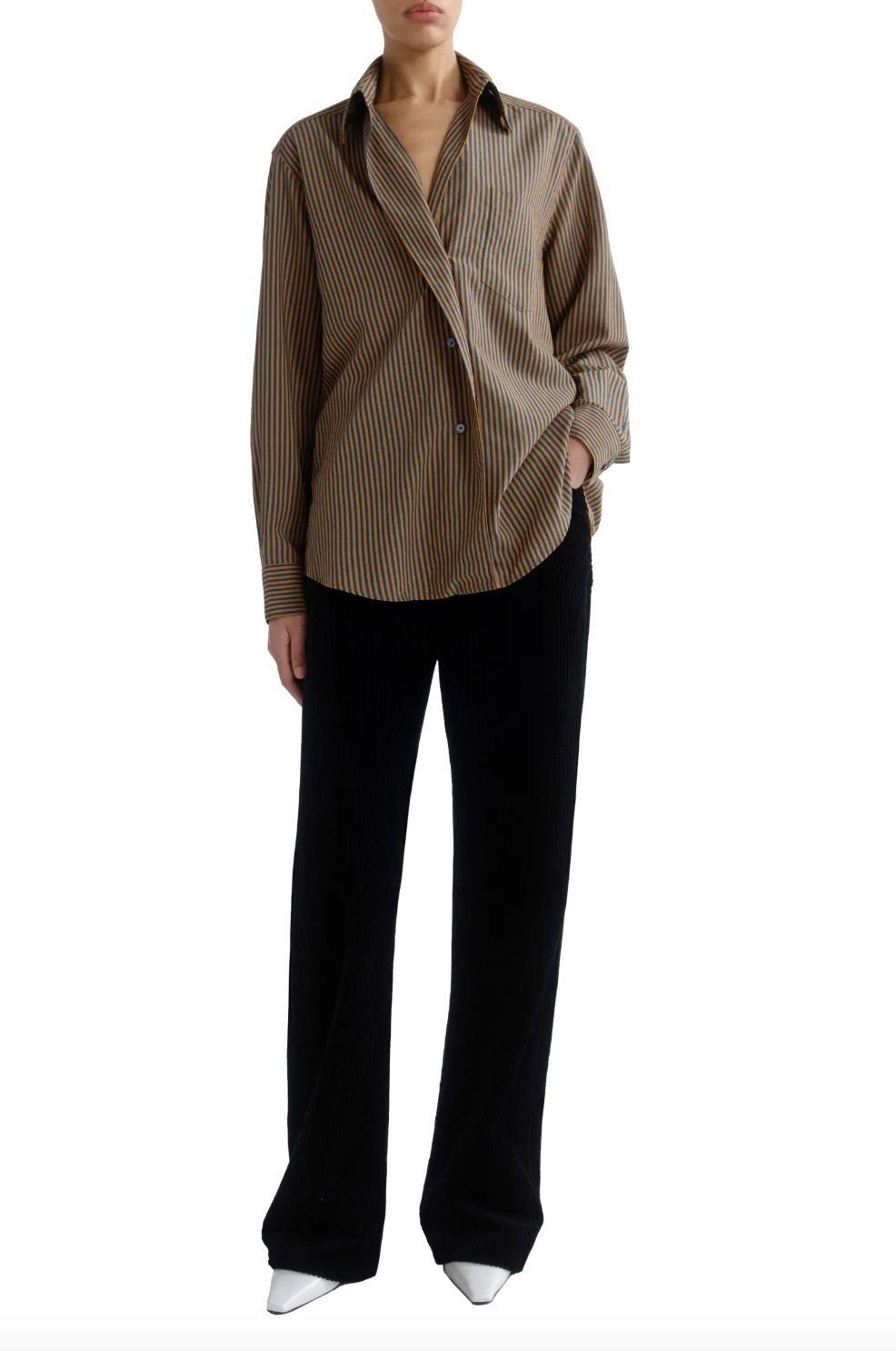 AGolde Aris Trace Stripe Shirt