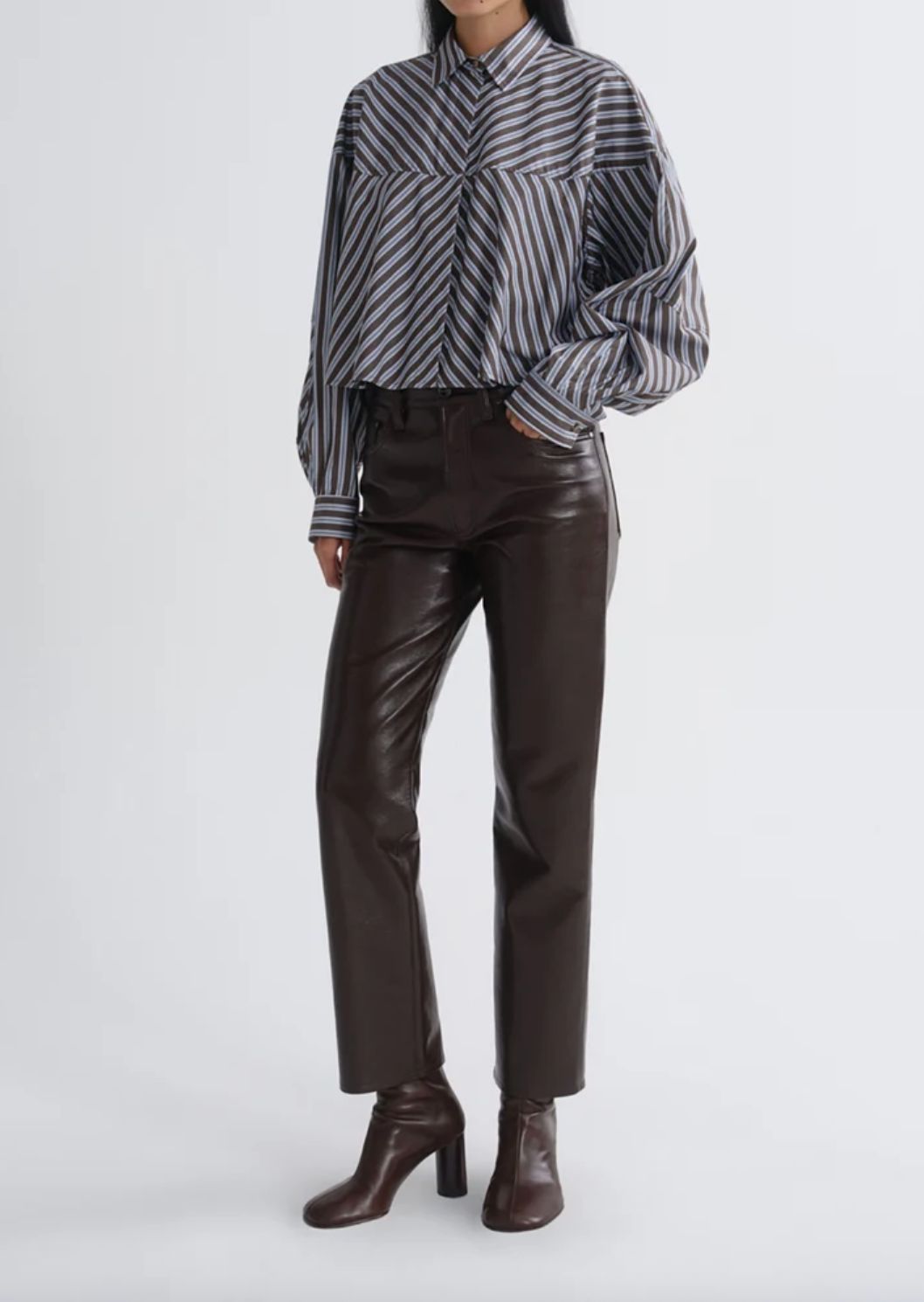 AGolde Agnes Meyer Stripe Shirt