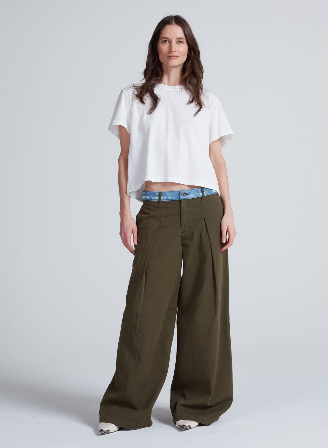 ASKK Greenwich Pant, Color: Safari Green, Size: 24